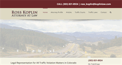 Desktop Screenshot of coloradotrafficlawyer.com